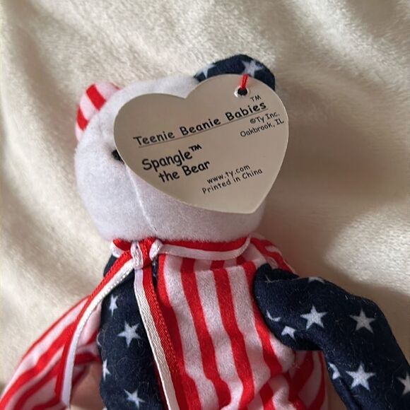 Ty Teenie Beanie Baby “Spangle the Bear” - Picture 2 of 5